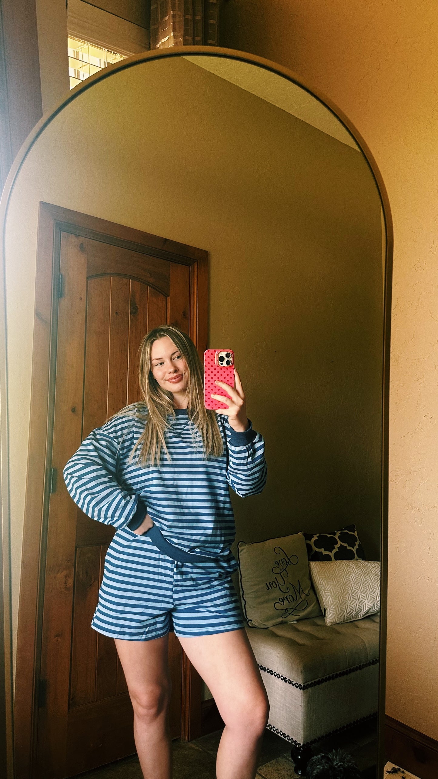 Long sleeve Berry Blue set
