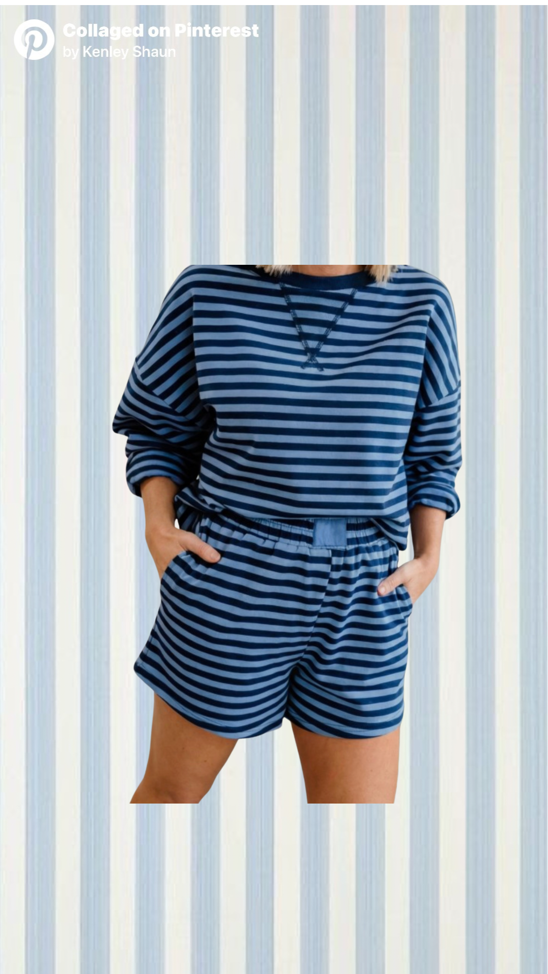 Long sleeve Berry Blue set