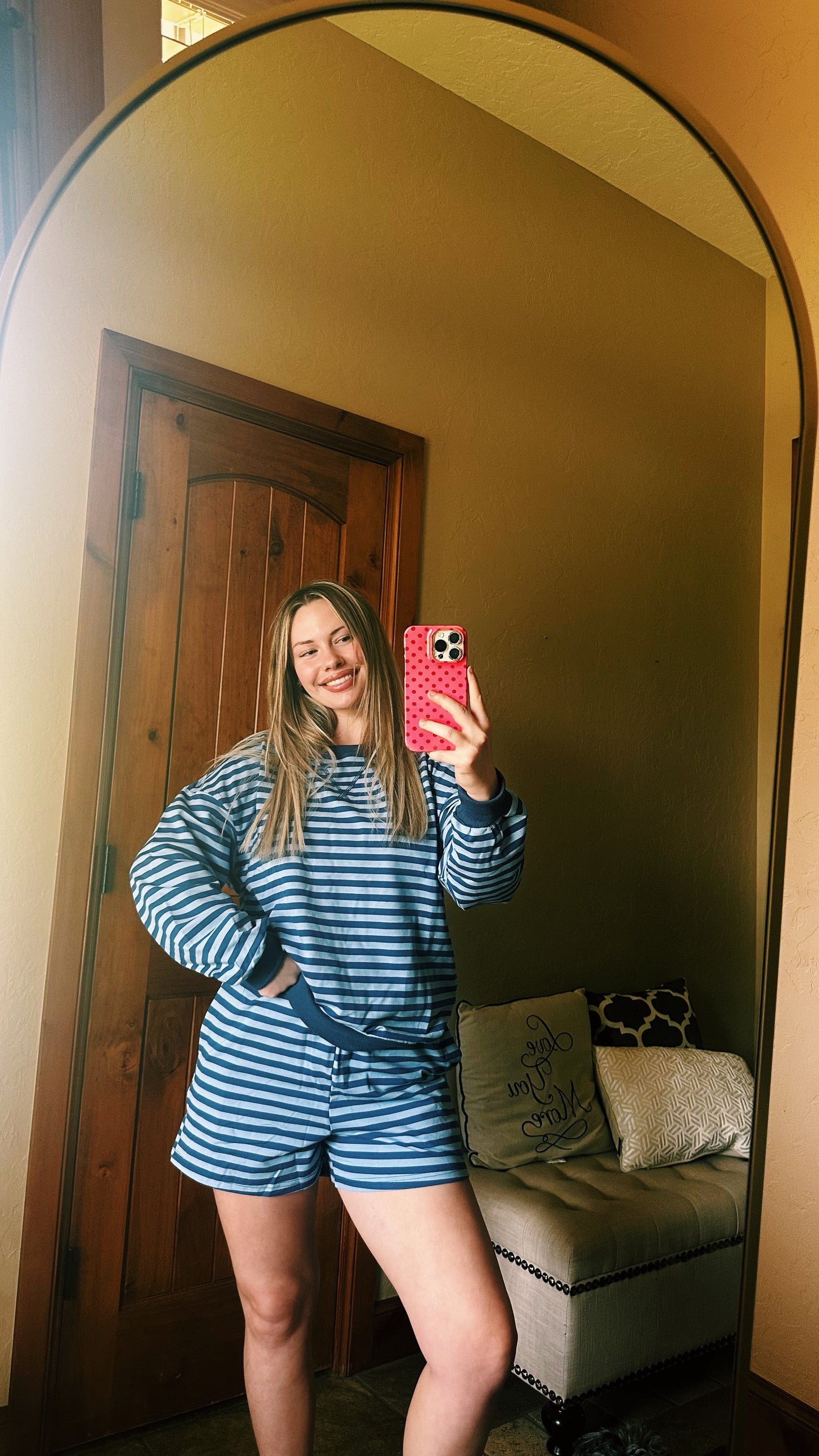 Long sleeve Berry Blue set
