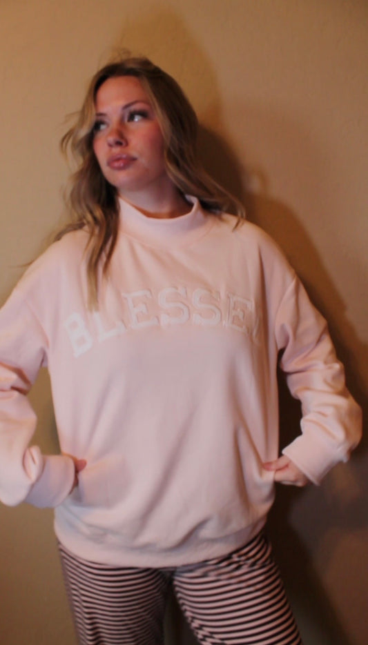 Blessed Mock Neck
